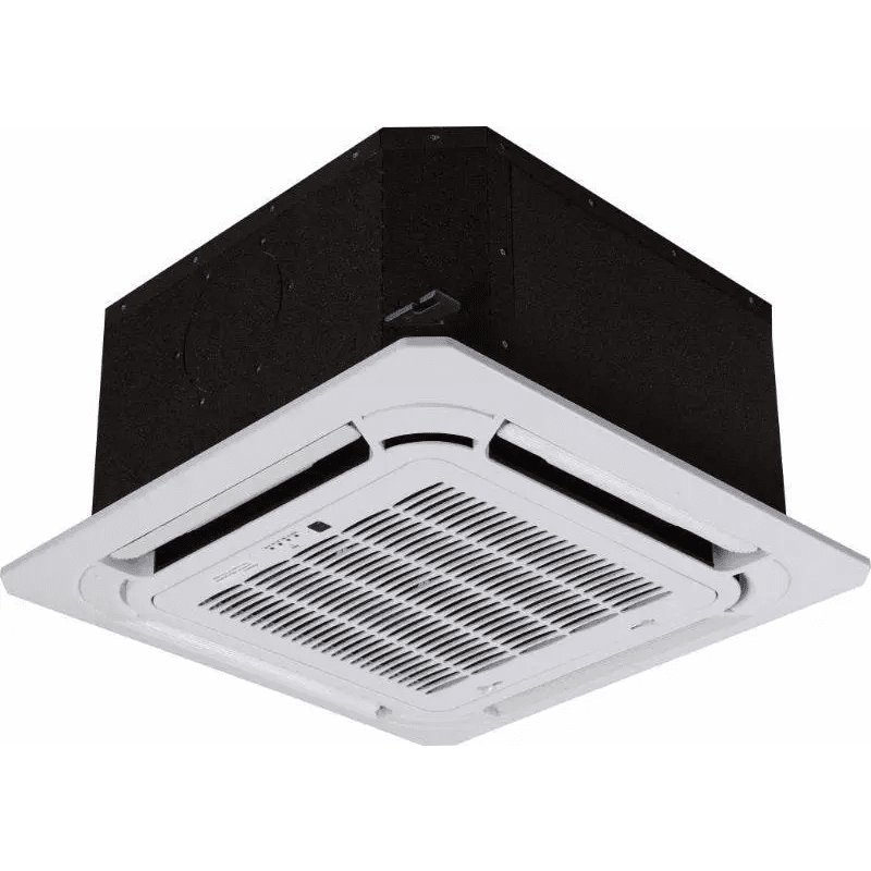 9,000 BTU 19 SEER ACiQ Platinum Single Zone Ceiling Cassette Mini Split System with Extreme Heat - Backyard Provider