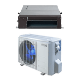 9,000 BTU 19 SEER ACiQ Platinum Single Zone Concealed Duct Mini Split System w/ Max Heat - Backyard Provider