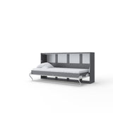 Maxima House Horizontal European Twin size Murphy Bed INVENTO with mattress  - IN-06GW - Backyard Provider