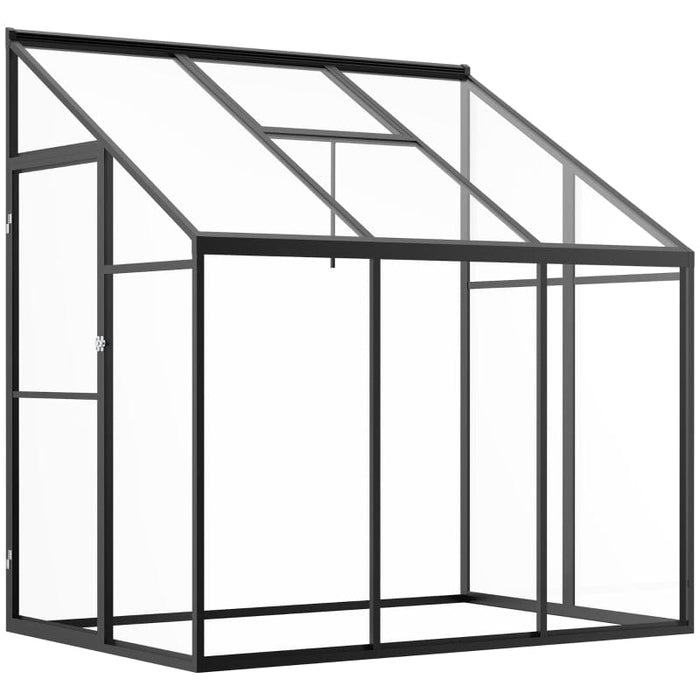 Outsunny 6' x 4' Aluminum Greenhouse Polystyrene Walk-in Garden Greenhouse - 845-525