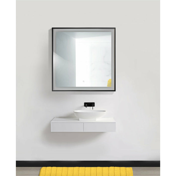 Krugg Soho 36" X 36" Gold LED Bathroom Mirror  SOHO3636G - Backyard Provider