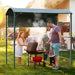 Outsunny 7FT Grill Gazebo BBQ Canopy with Sun Shade Panel Side Awning - 84C-174