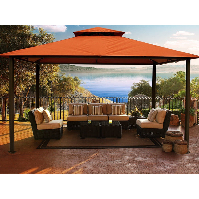 Paragon Outdoor Kingsbury Soft Top Gazebo, Sunbrella Fabric - Backyard Provider