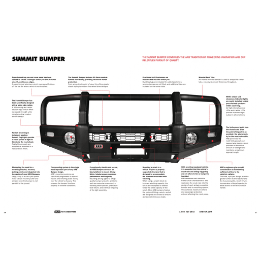 ARB Front Summit Bull Bars for 200 Series Land Crusier