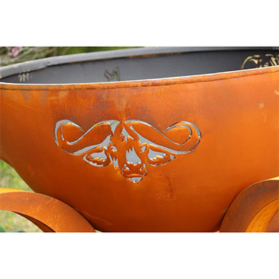  Africa's Big Five Fire Pit Buffalo