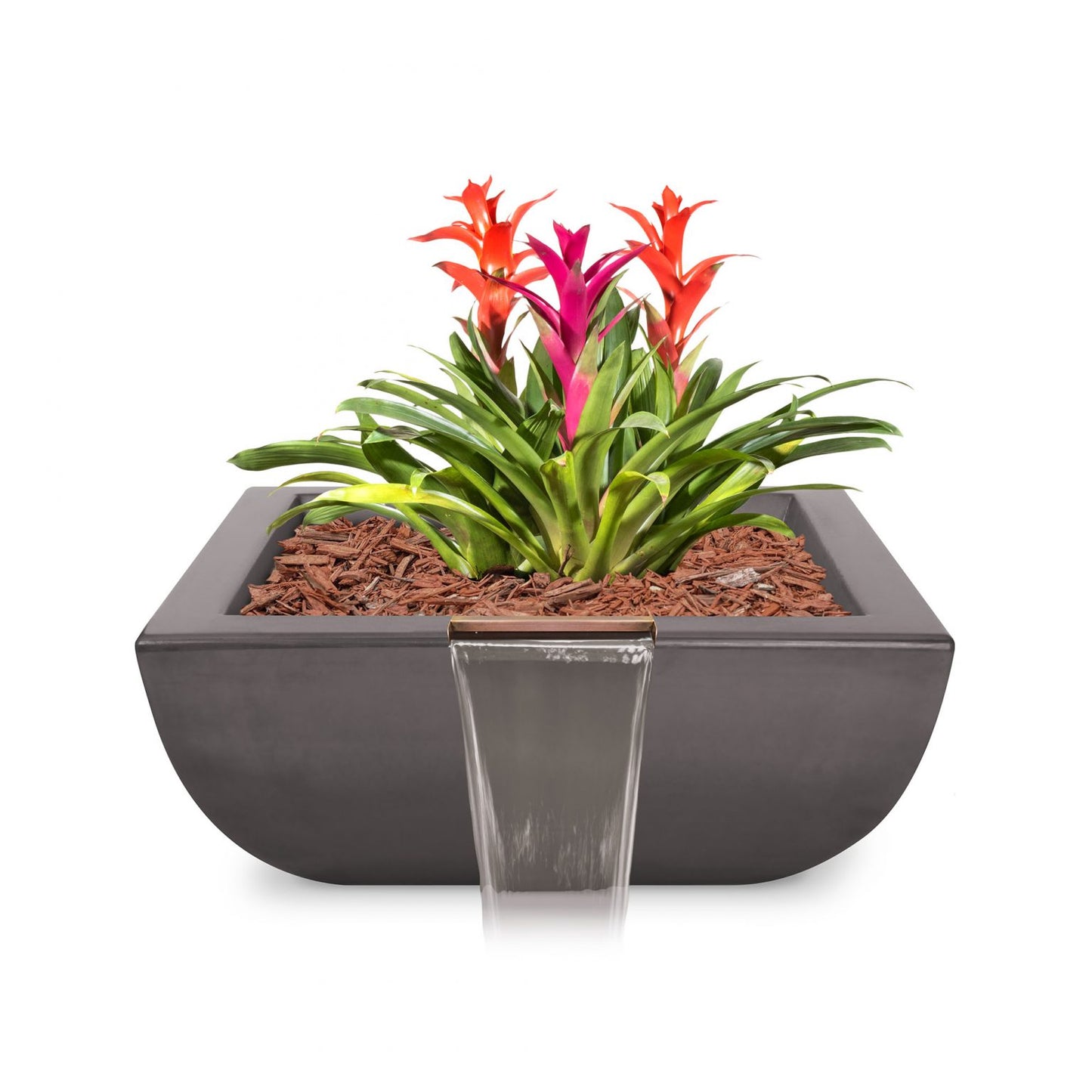 Avalon Concrete Planter & Water Bowl Chestnut