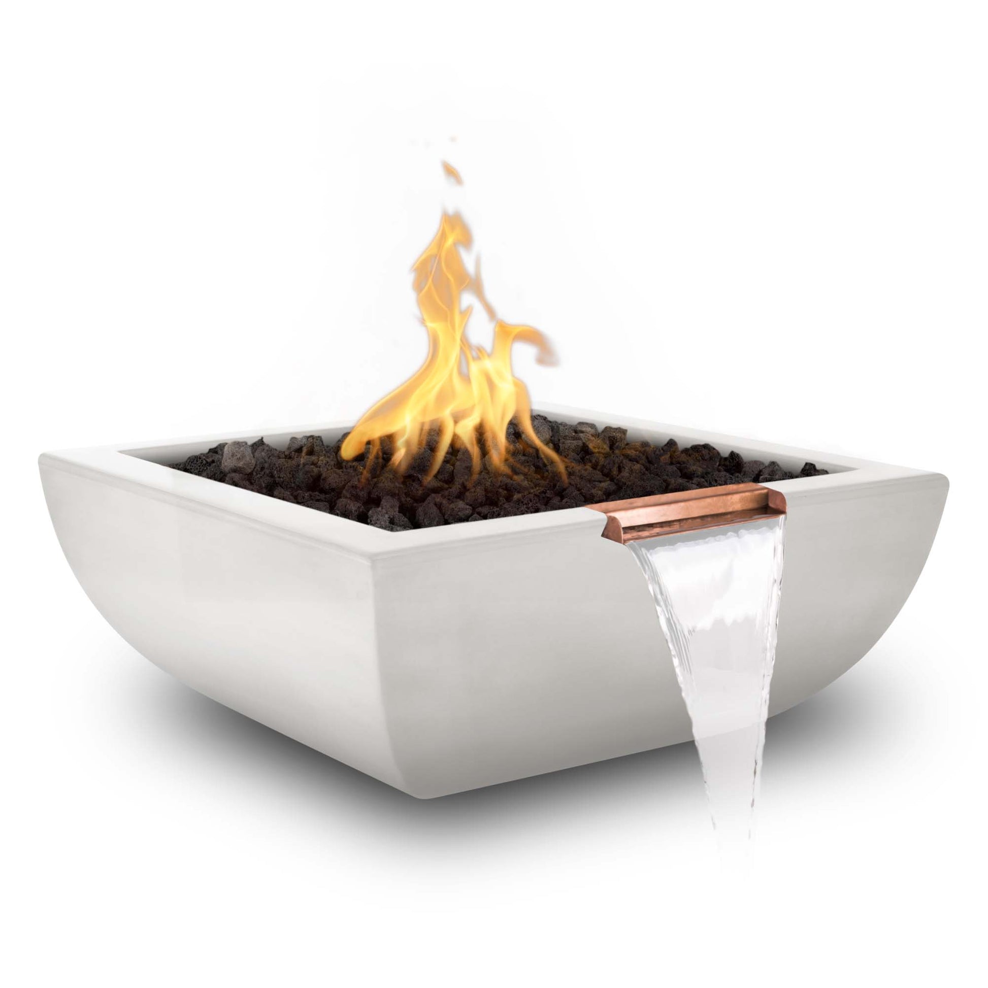 The Outdoor Plus Avalon Concrete Fire & Water Bowl Limestone