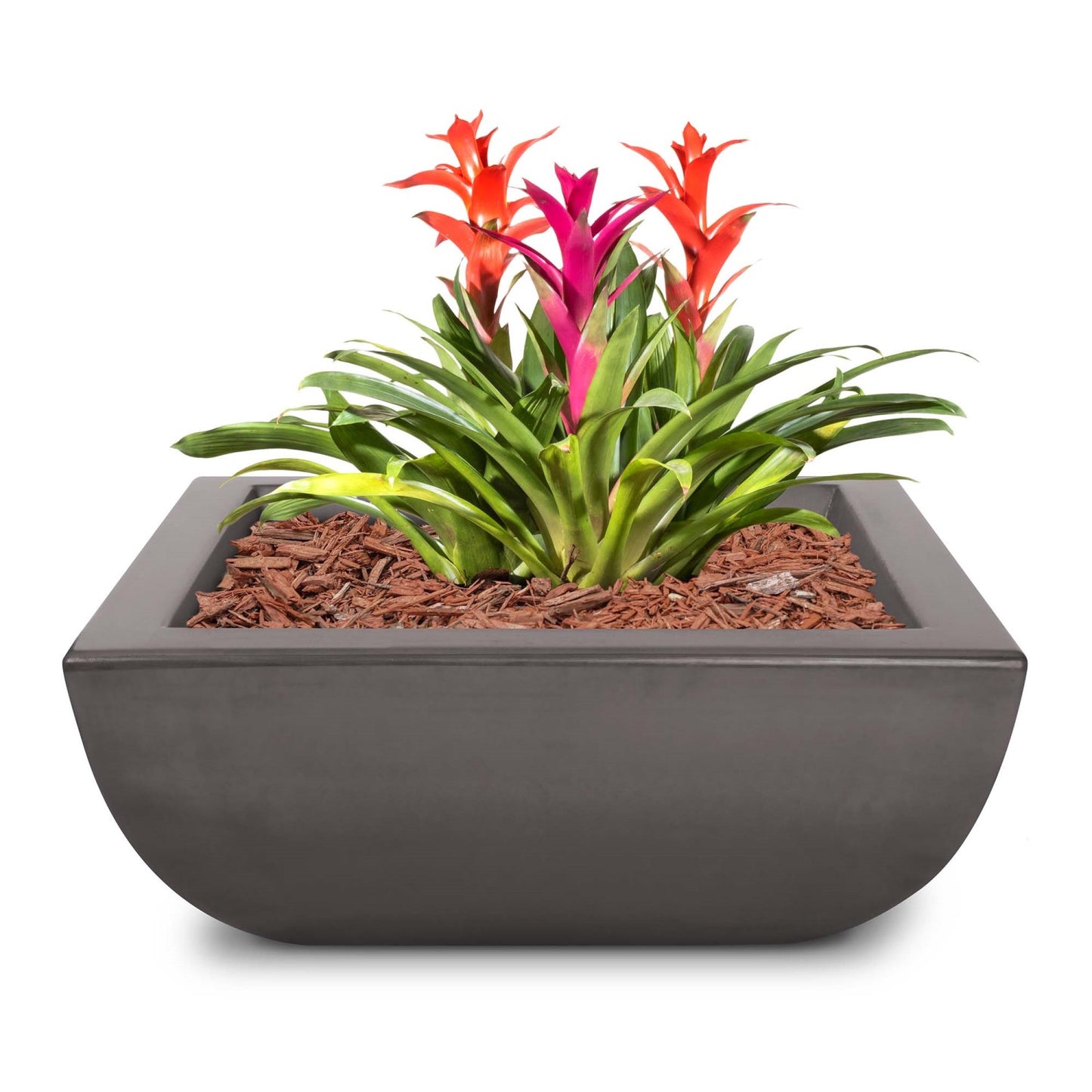 Avalon Concrete Planter Bowl - Chestnut
