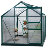 Outsunny 10' x 6' x 7' Polycarbonate Portable Walk-In Garden Greenhouse - 845-059V01