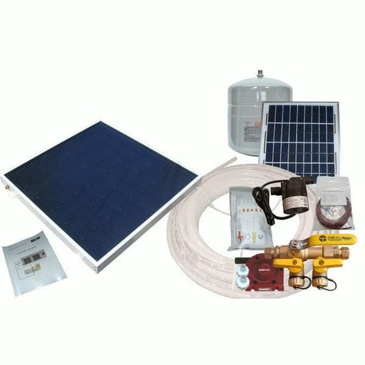 Heliatos Boat Freeze Protected Solar Water Heater Kit with Built-In Heat Exchanger - Backyard Provider