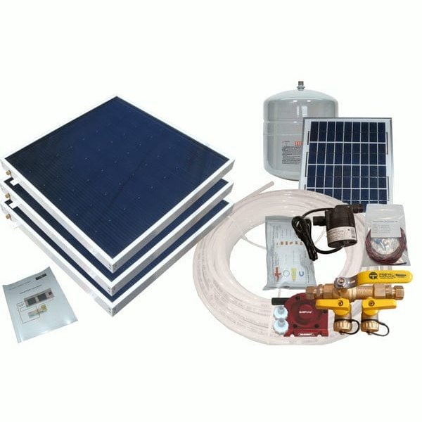 Heliatos Boat Freeze Protected Solar Water Heater Kit with Built-In Heat Exchanger - Backyard Provider