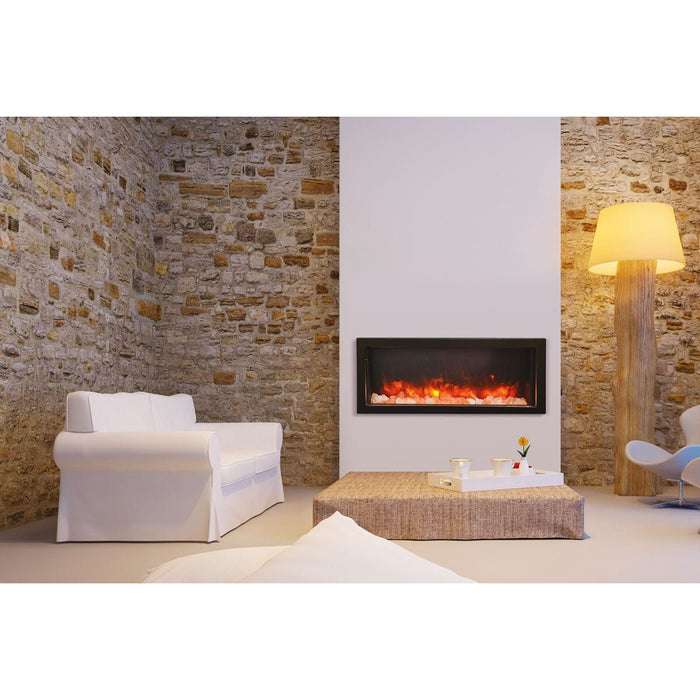 Amantii Panorama 40-inch Deep Built-in Indoor/Outdoor Linear Electric Fireplace - BI-40-DEEP-OD