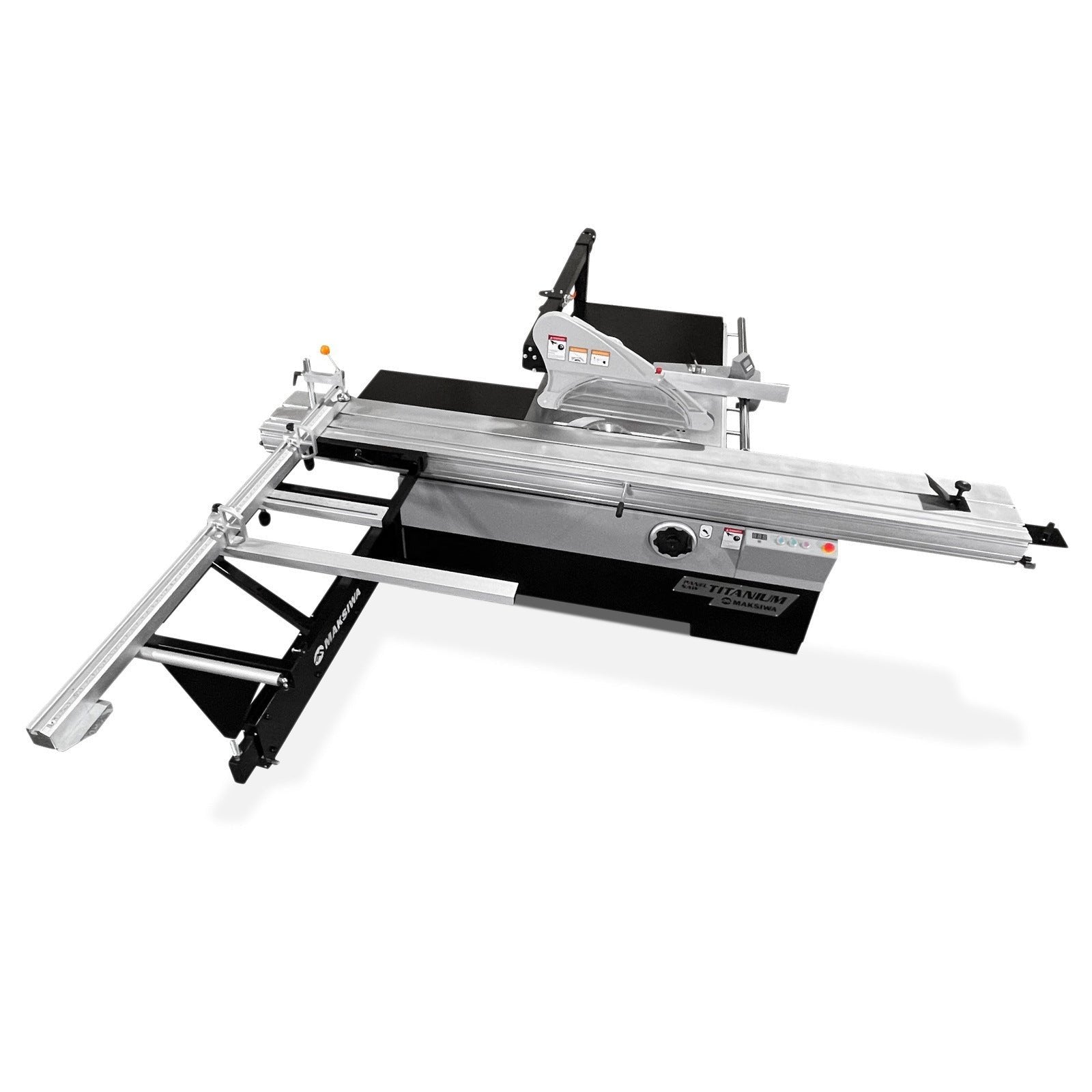 Maksiwa Sliding Panel Saw Titanium - BMT.3200.IR - 5HP 1 Phase Crosscut, Blade Covers 90° & 45°