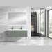 Lucena Bath 48" Bari Floating Vanity with Ceramic Sink in White, Grey, Green or Navy - Backyard Provider