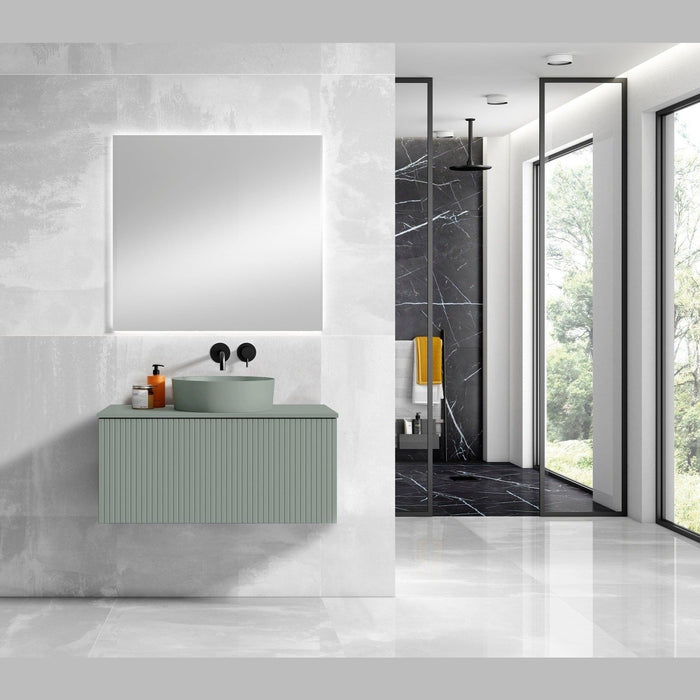 Lucena Bath 32" Bari Vanity, Matching Top, Vessel SinkCeramic Sink - Backyard Provider