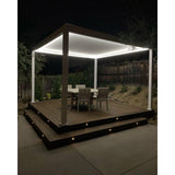 Bon Pergola 10' x 10' Freestanding Louvered Villa Pergola - VP-3325-WH