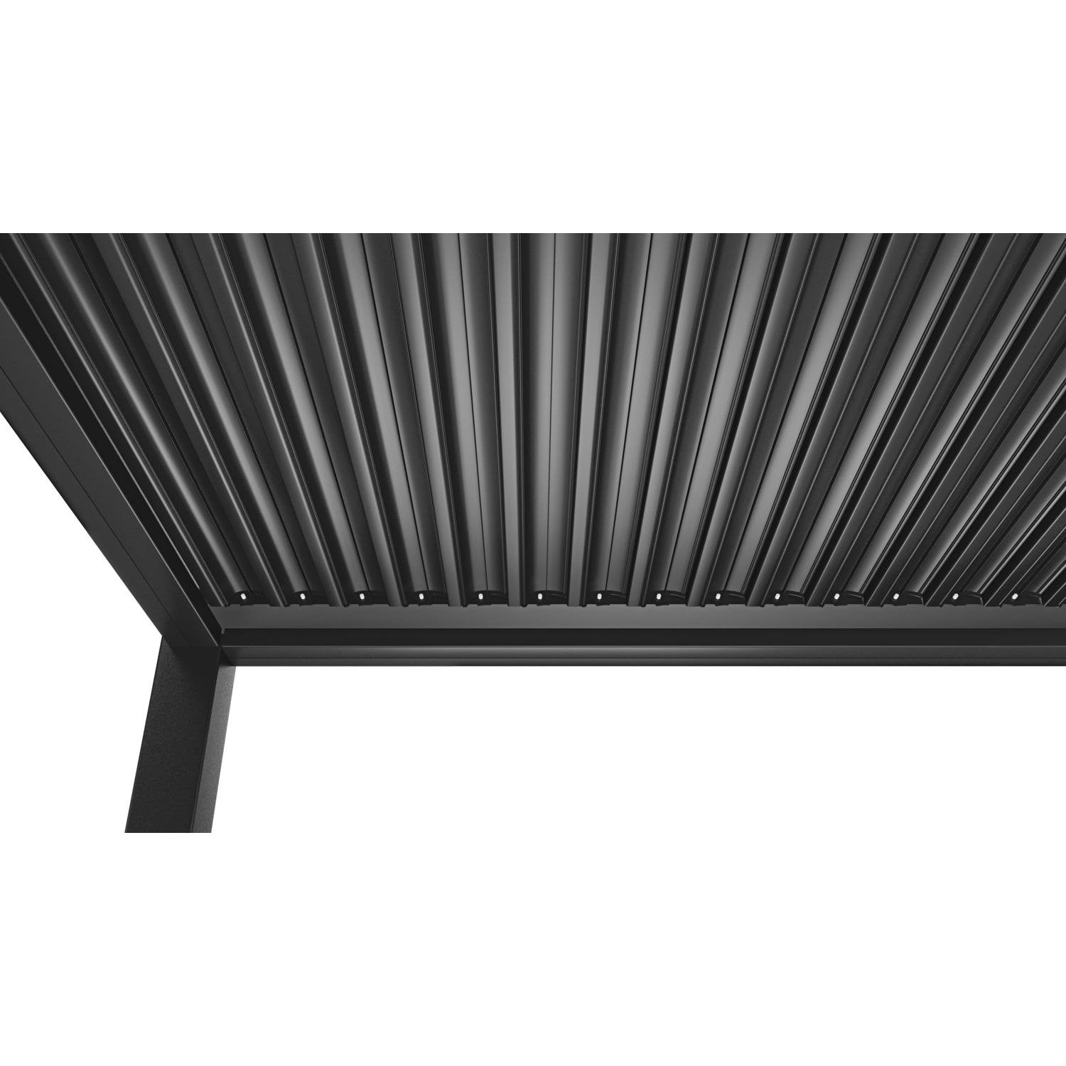 Bon Pergola 10' x 10' Manual Aluminum Louver Starry Pergola - BP-MASP-DG-10X10