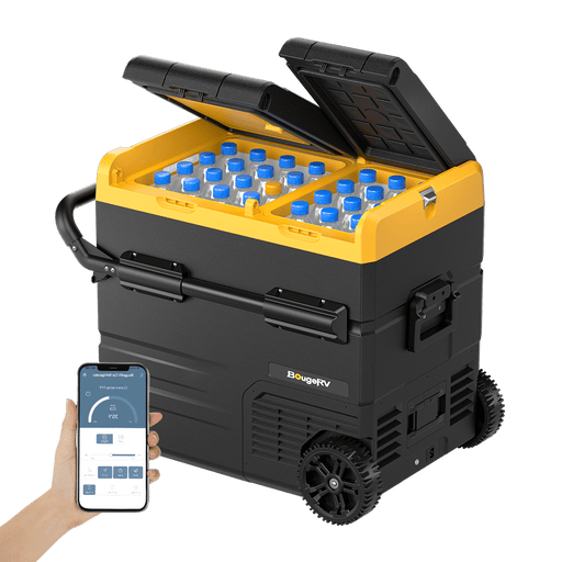 BougeRV CRD55 59QT 12 Volt Dual Zone Car Refrigerator (New Arrival) | E0401-05512 - Backyard Provider