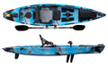 Born Salty Breakwater 12 Kayak - Aqua Camo - Pedal Drive Package - Backyard Provider