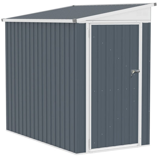 Outsunny 4' x 6' Steel Garden Storage Shed - 845-692