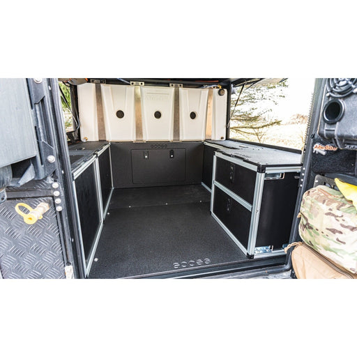 Goose Gear Alu-Cab Canopy Camper V2 - Toyota Tacoma 2005-Present 2nd & 3rd Gen. - Rear Double Drawer Module - 6' Bed
