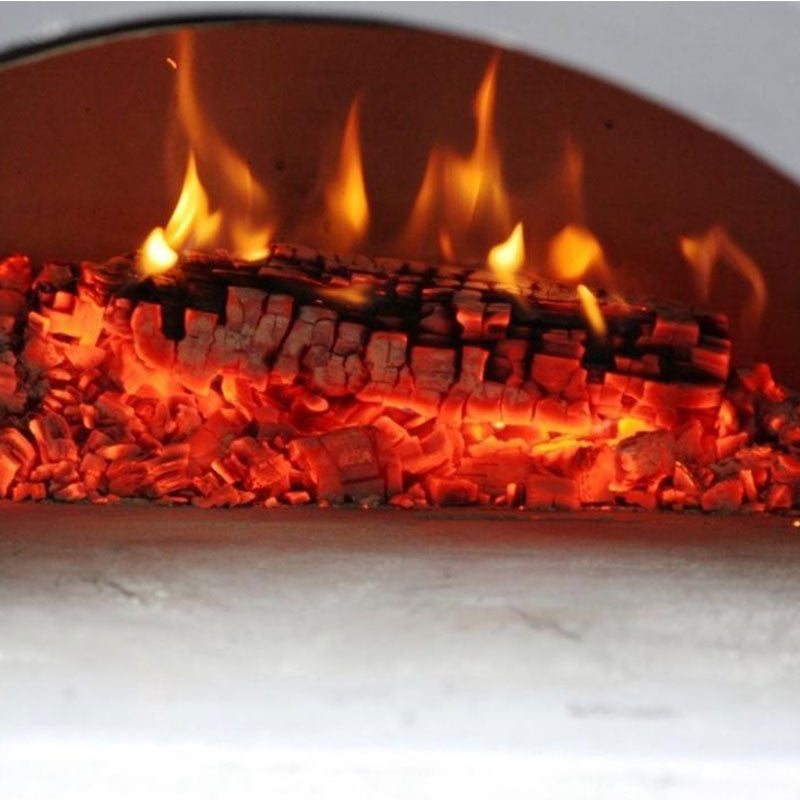 Chicago Brick Oven 750 Mobile - Fired up oven