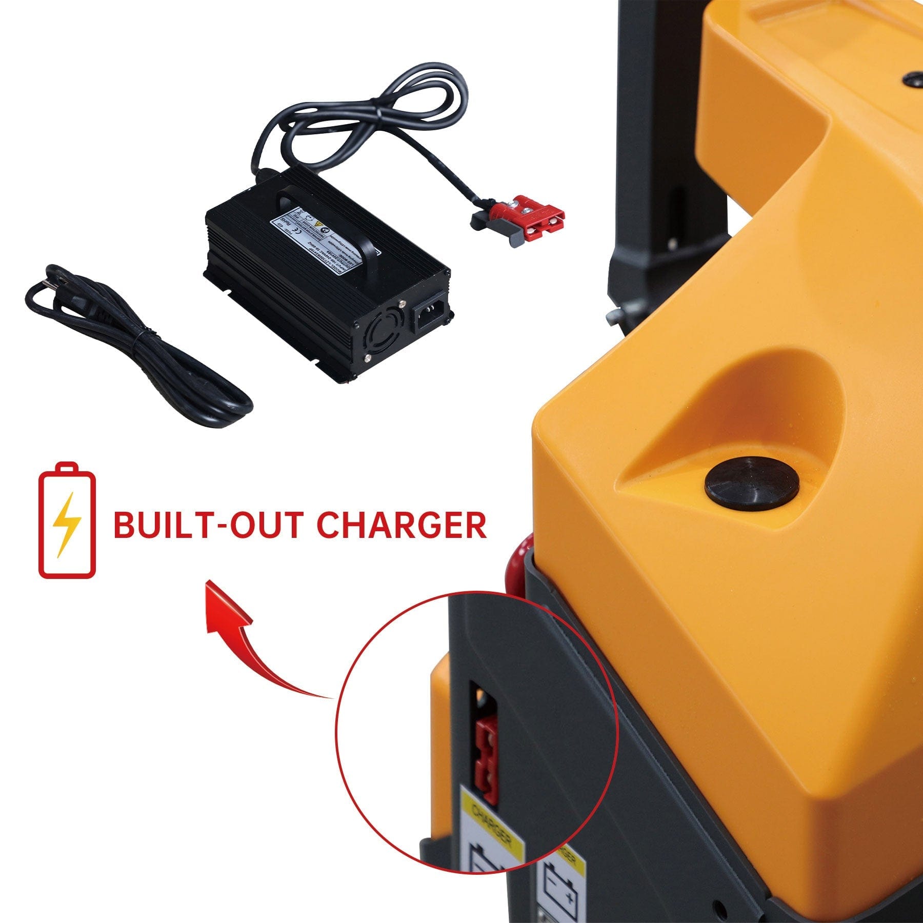 Apollolift  Full Electric Pallet Jack With Emergency Key Switch 3300lbs Cap. 48" x27" - Backyard Provider