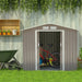 Outsunny 7' x 4' x 6' Outdoor Storage Shed - 845-030GY