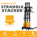 Apollolift Power Lift Straddle Stacker 3300Lbs 118"Lifting - Backyard Provider