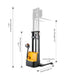 Apollolift Powered Forklift Full Electric Walkie Stacker 3300lbs Cap. Straddle Legs. 118" lifting A-3023 - Backyard Provider