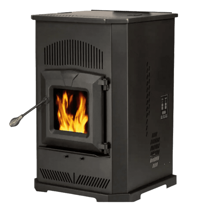 England's Stove Works Englander 25-CAB80 2,000 sq. ft. Pellet Stove with 80 lbs. Hopper and Auto Ignition New