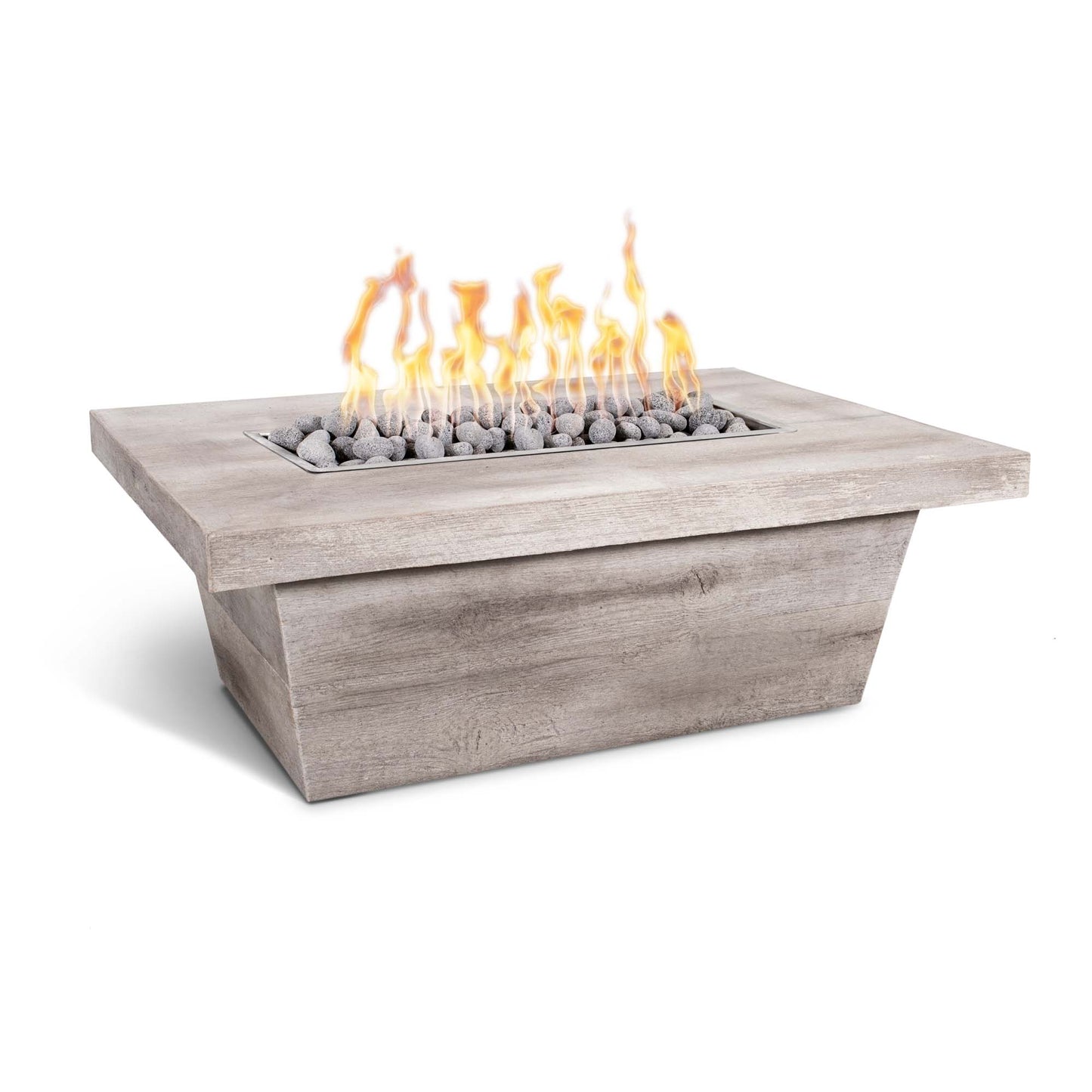 Carson Wood Grain Fire Pit Ivory
