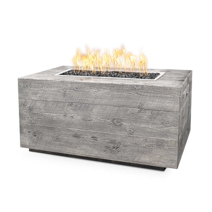 Catalina Wood Grain Fire Pit Ivory