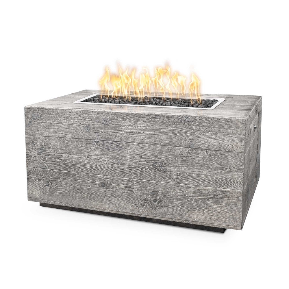 Catalina Wood Grain Fire Pit Ivory