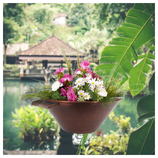 Cazo Planter & Water Bowl - Hammered Copper LifeStyle