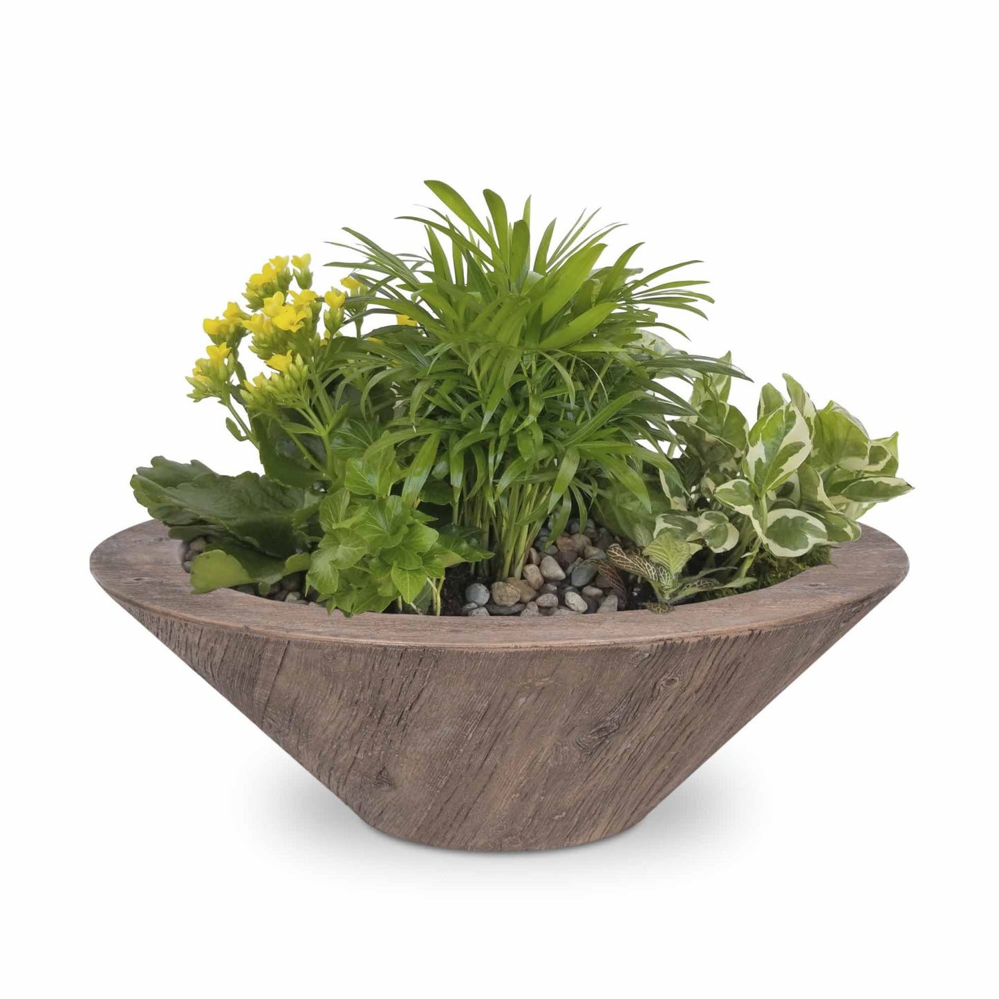 Cazo Wood Grain Planter Bowl - Oak