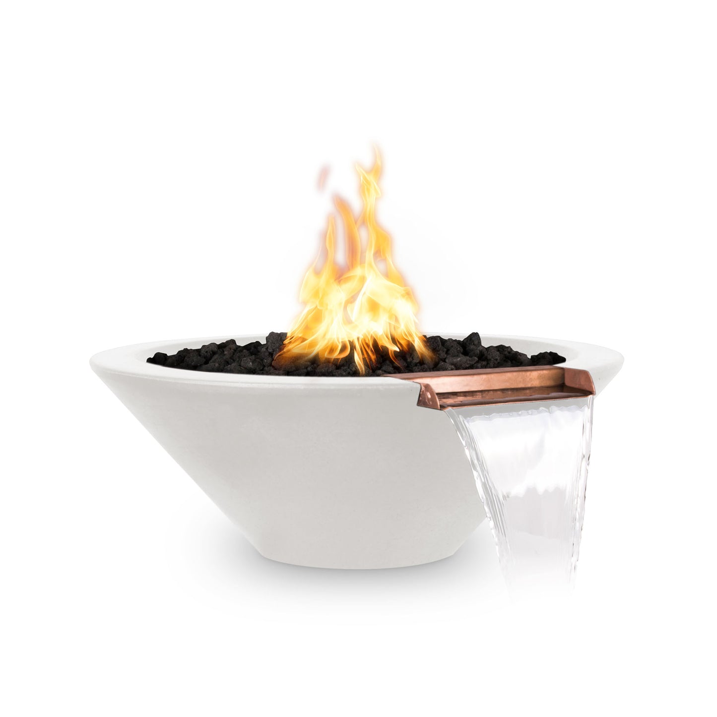 Cazo Concrete Fire & Water Bowl Limestone