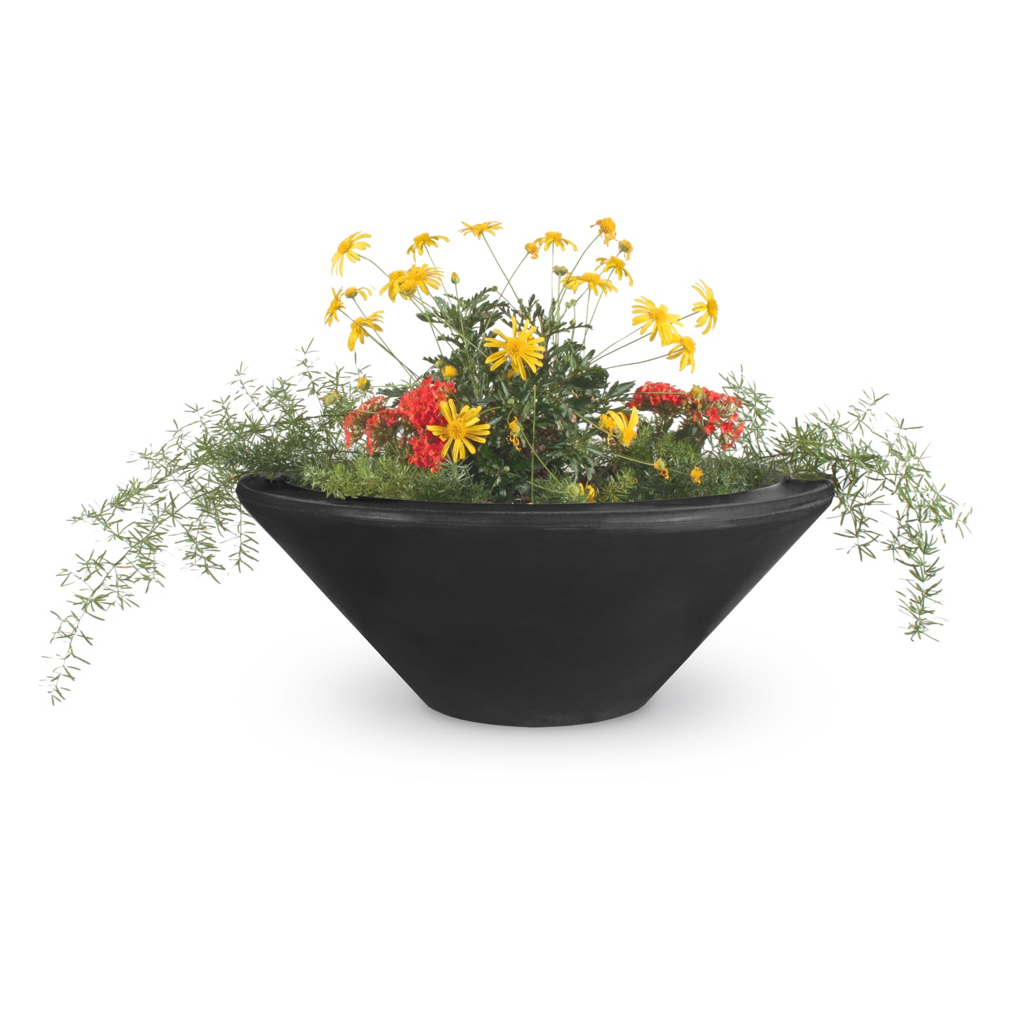 Cazo Concrete Planter Bowl Black