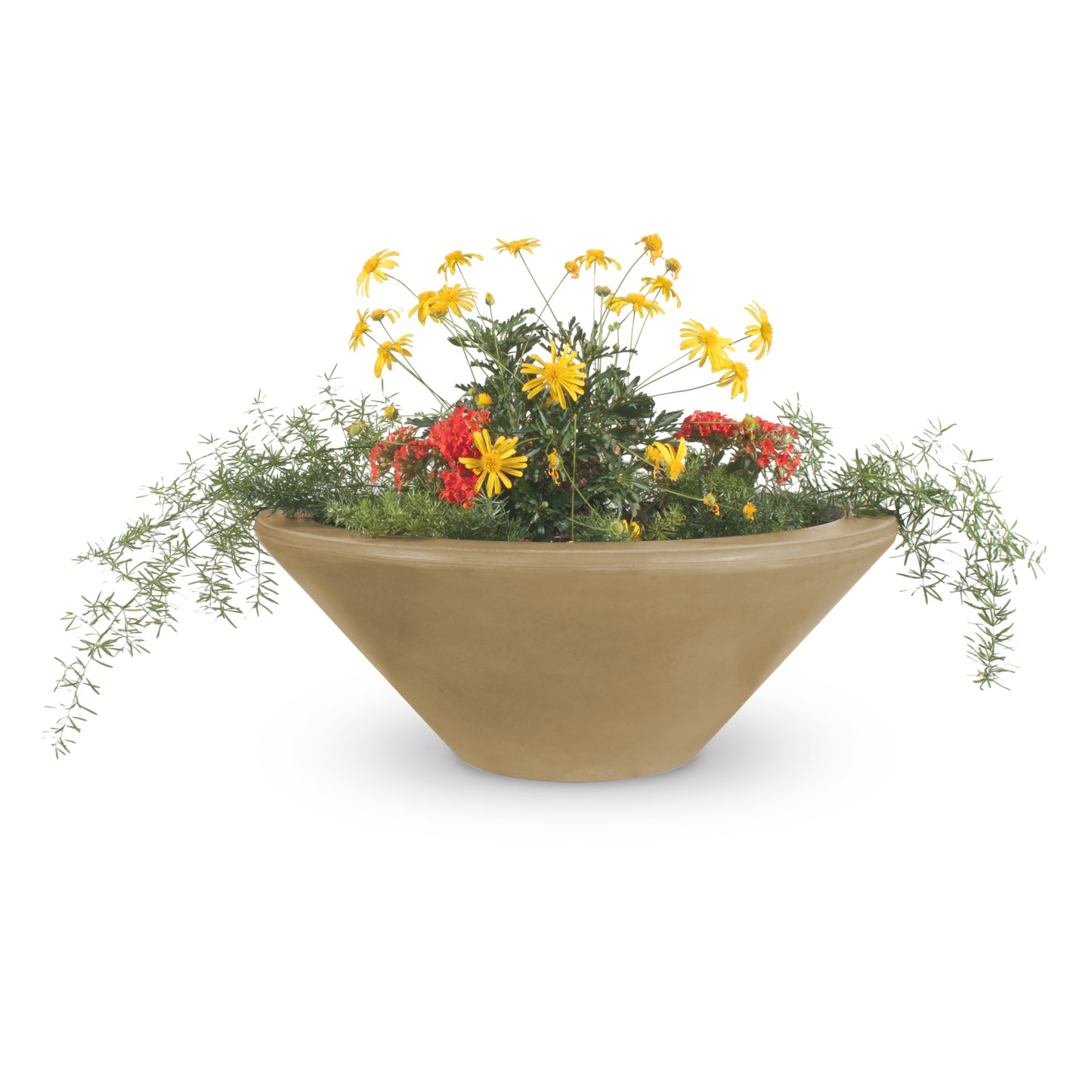 Cazo Concrete Planter Bowl Brown