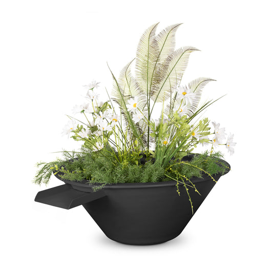 Cazo Powder Coated Planter & Water Bowl Black