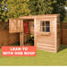 Cedarshed Lean To Storage Bayside Shed - B63
