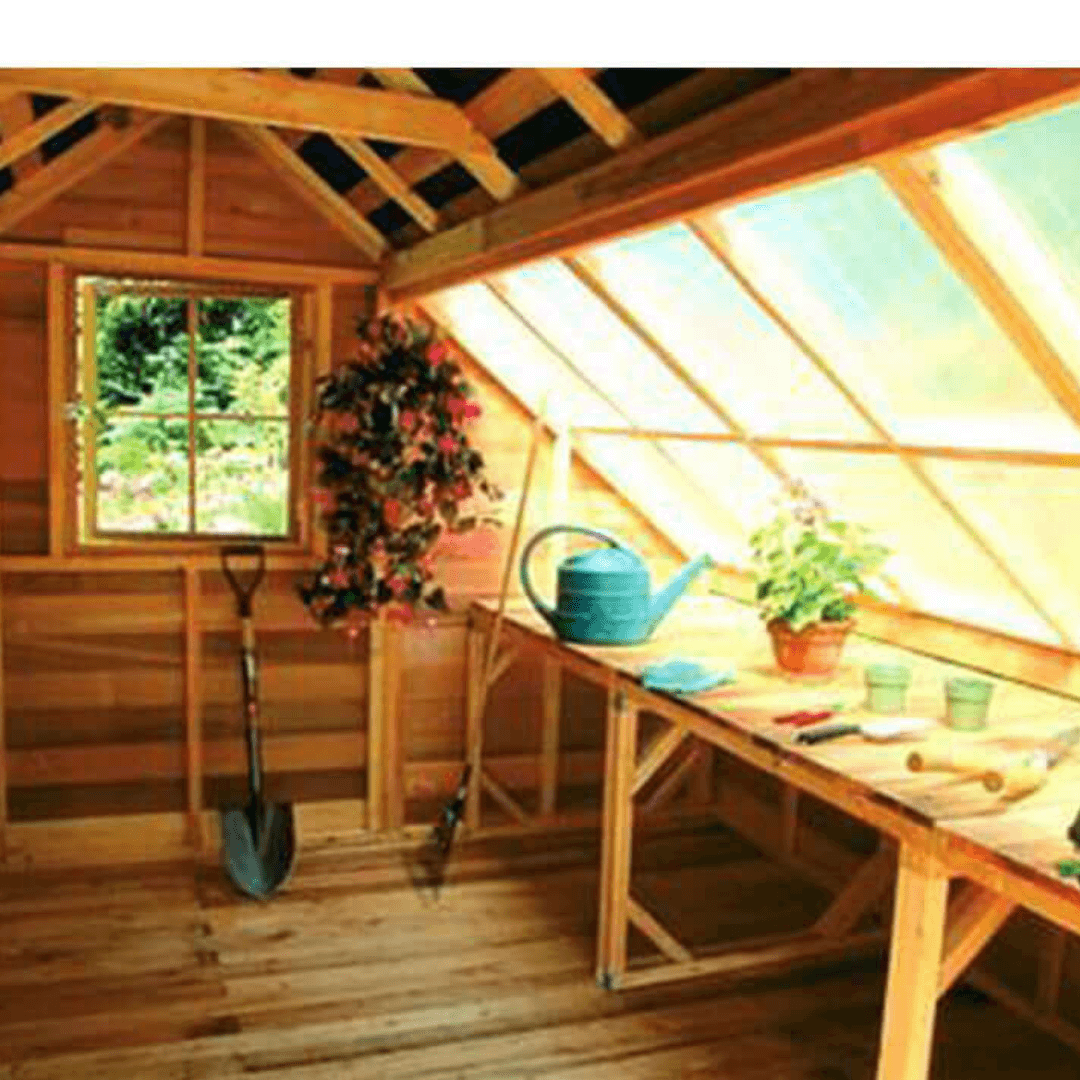 Cedarshed Sunhouse Western Red Cedar Greenhouse - SH88