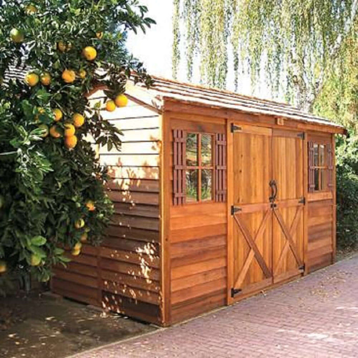 Cedarshed Longhouse Gable Style Double Door Shed - LH126