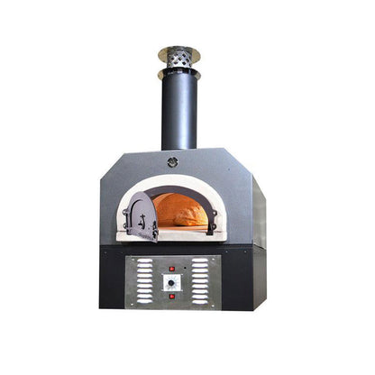 Chicago Brick Oven 750 Hybrid LP Gas Countertop - Silver Vein Color, Open Oven