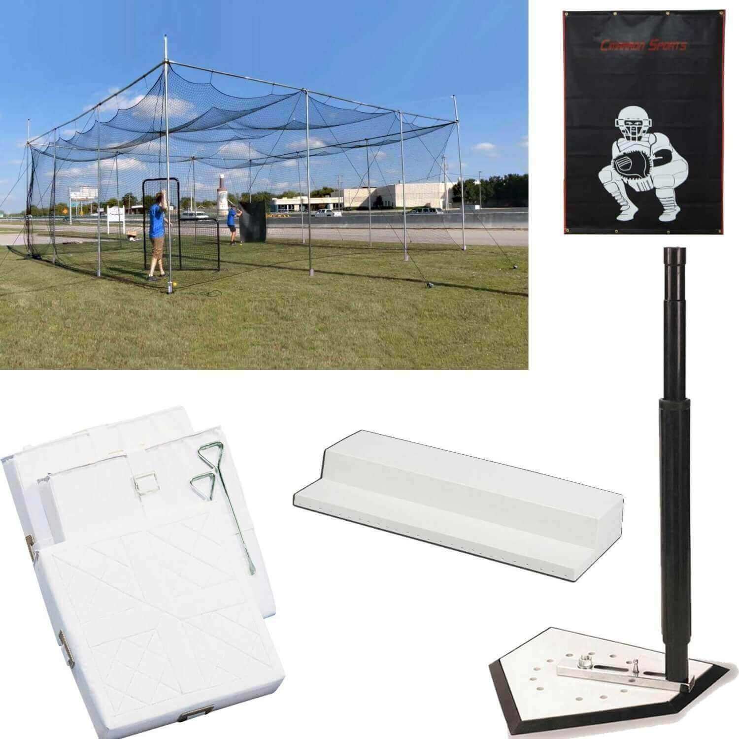 Cimarron Sports Diamond Deluxe 33'x32'x12' Cage Bundle