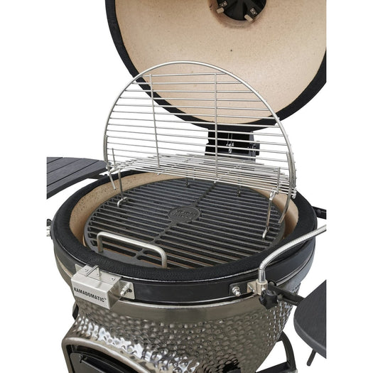 Vision Grills Elite | XD402 Deluxe Ceramic Kamado Grill | Charcoal Gas Compatible - Elite - XD402GMG