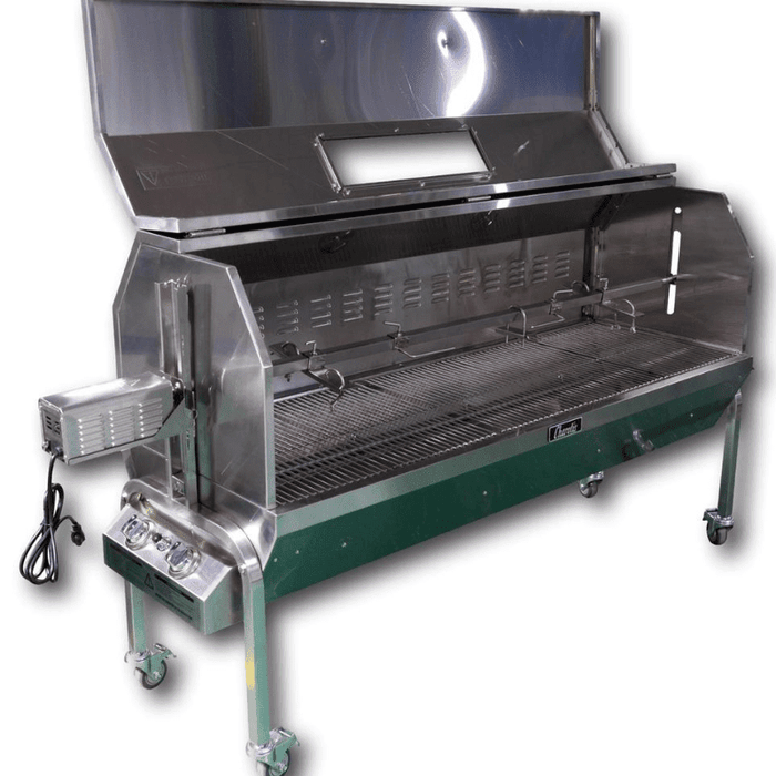 Charotis 52" Charcoal & Propane Stainless Steel Combo Spit Roaster SSGC1