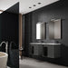 Lucena Bath 40" Décor Cristal Floating Vanity in White /Black / Grey - Backyard Provider