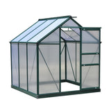 Outsunny 6' x 6' x 7' Polycarbonate Portable Walk-In Garden Greenhouse - 845-058