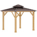 Outsunny 10' x 10' Hardtop Gazebo Patio Canopy Shelter - 84C-253